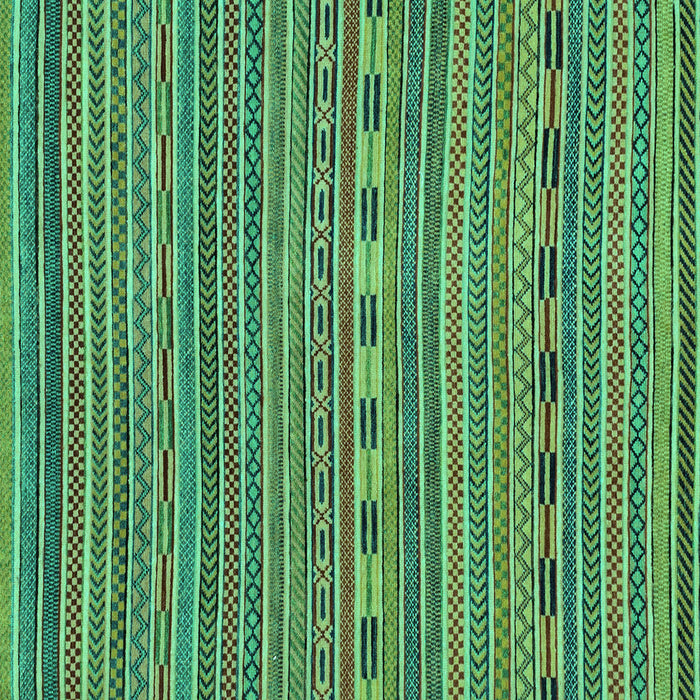 Square Machine Washable Abstract Turquoise Modern Area Rugs, wshabs2310turq