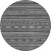 Round Machine Washable Abstract Gray Modern Rug, wshabs2310gry