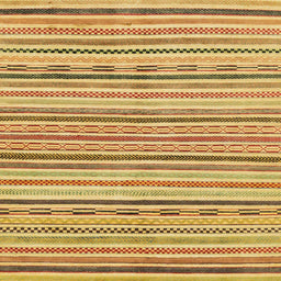 Square Abstract Sedona Brown Modern Rug, abs2311