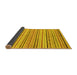 Sideview of Abstract Yellow Modern Rug, abs2311yw