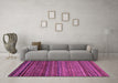 Machine Washable Oriental Purple Modern Area Rugs in a Living Room, wshabs2312pur