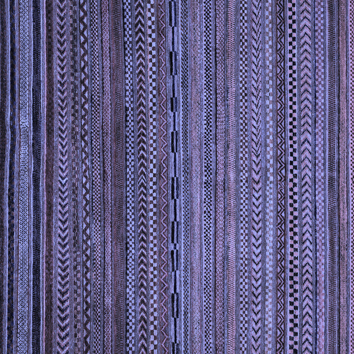 Square Machine Washable Oriental Blue Modern Rug, wshabs2312blu