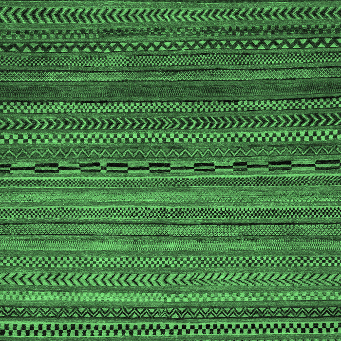 Machine Washable Oriental Emerald Green Modern Area Rugs, wshabs2312emgrn
