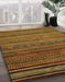 Abstract Red Brown Oriental Rug in Family Room, abs2312