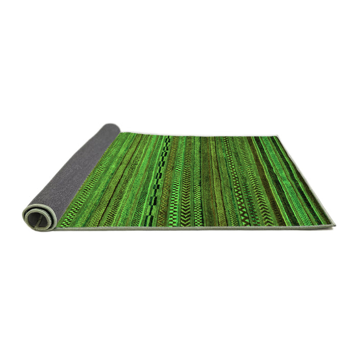 Sideview of Oriental Green Modern Rug, abs2312grn