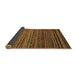 Sideview of Oriental Brown Modern Rug, abs2312brn