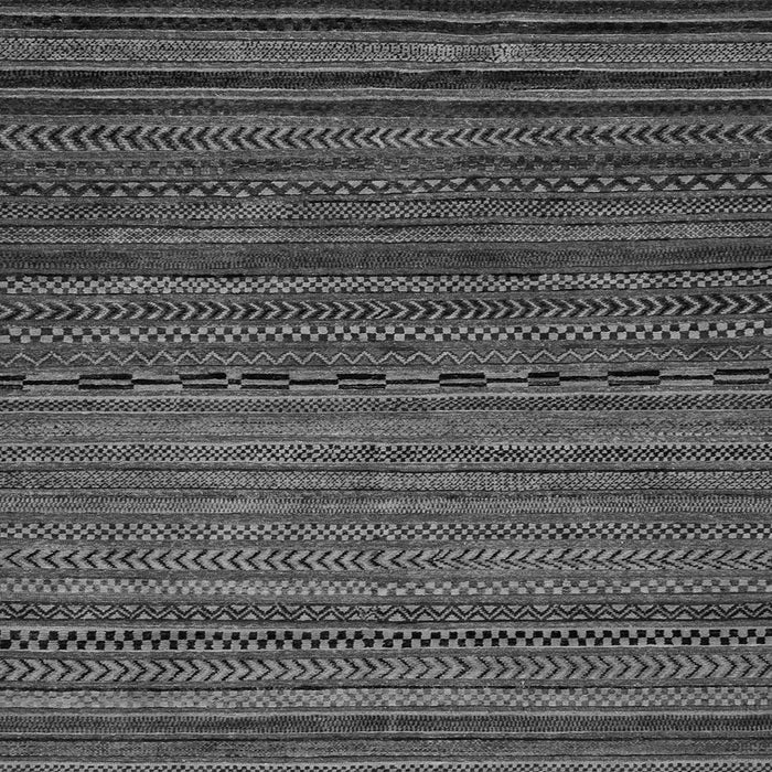 Square Machine Washable Oriental Gray Modern Rug, wshabs2312gry