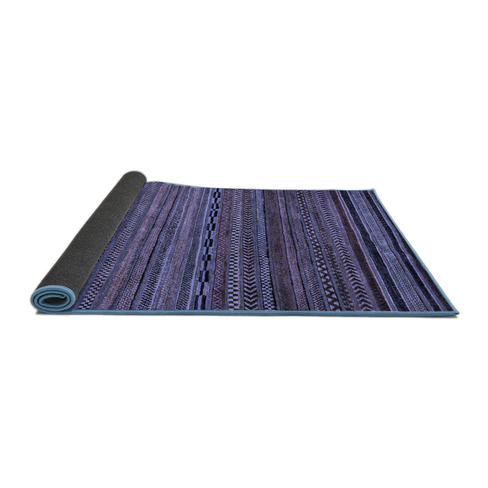 Sideview of Oriental Blue Modern Rug, abs2312blu