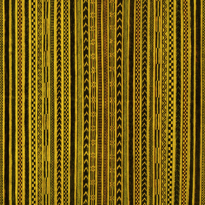 Square Oriental Yellow Modern Rug, abs2313yw