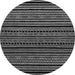 Round Oriental Gray Modern Rug, abs2313gry