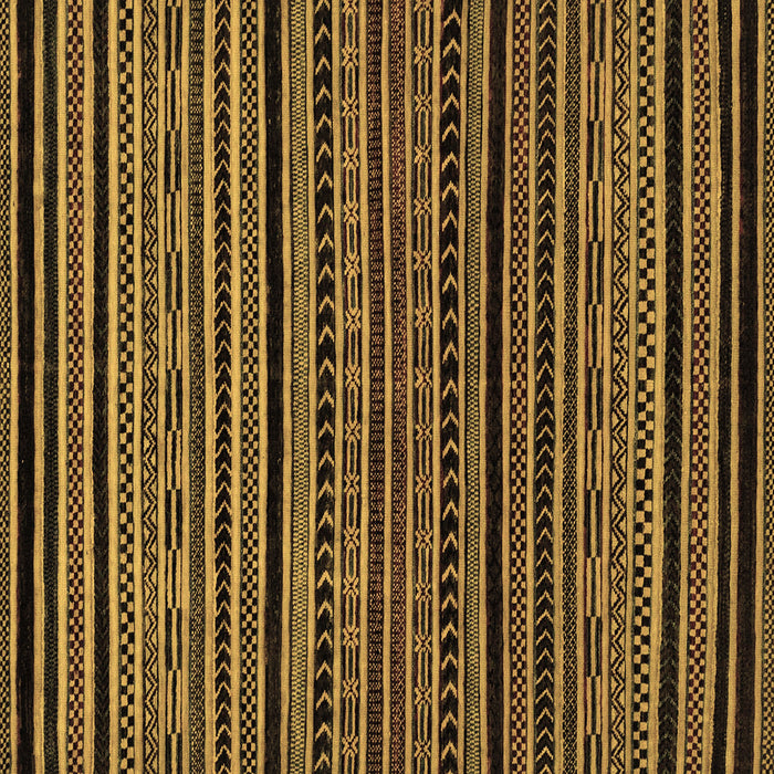 Square Machine Washable Oriental Brown Modern Rug, wshabs2313brn