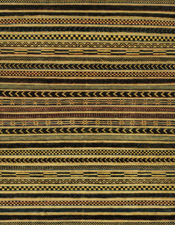 Abstract Orange Gold Oriental Rug, abs2313