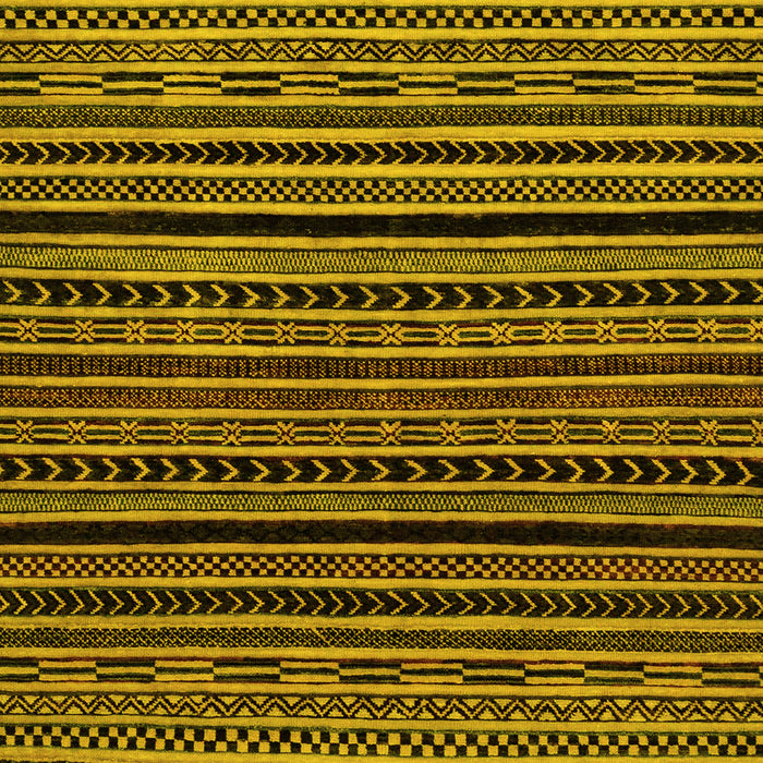 Machine Washable Oriental Yellow Modern Rug, wshabs2313yw