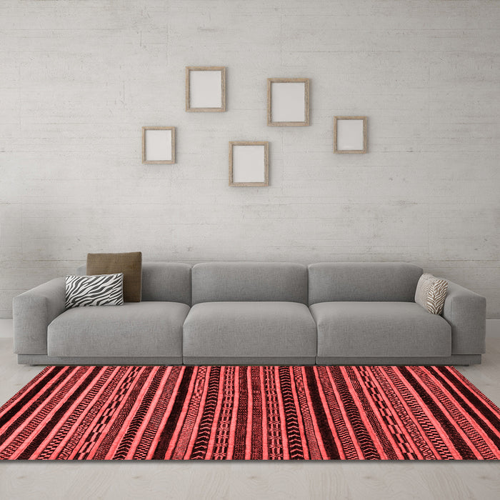 Modern Red Washable Rugs