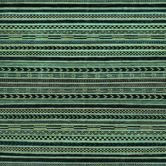 Square Machine Washable Oriental Light Blue Modern Rug, wshabs2313lblu