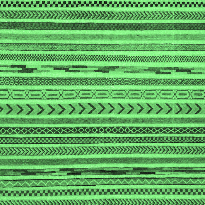 Machine Washable Oriental Emerald Green Modern Area Rugs, wshabs2314emgrn