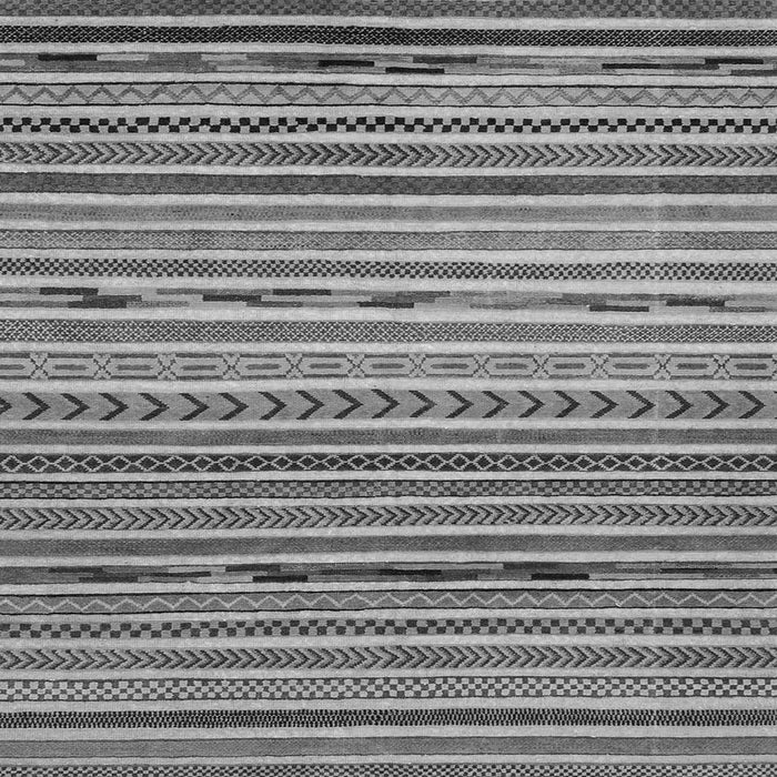 Square Machine Washable Oriental Gray Modern Rug, wshabs2314gry