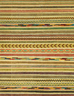 Abstract Golden Brown Yellow Oriental Rug, abs2314