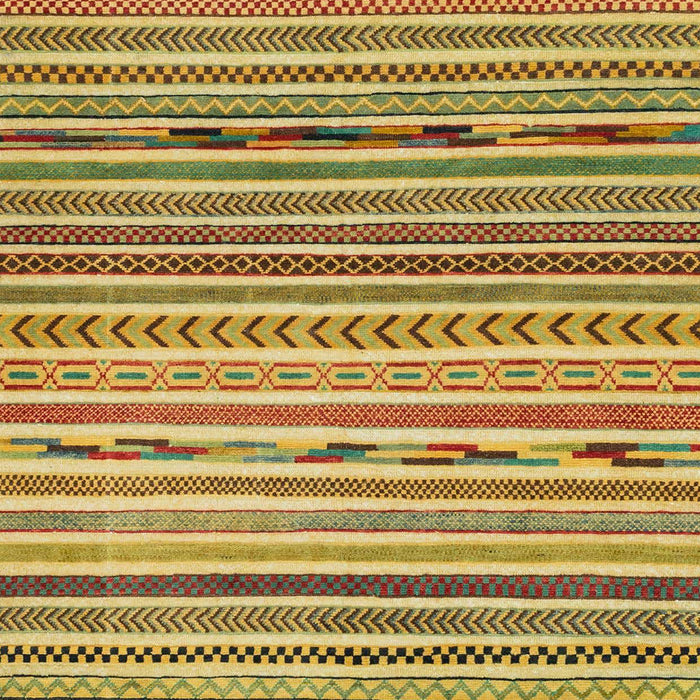 Machine Washable Abstract Gen Brown Yellow Rug, wshabs2314