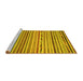 Sideview of Machine Washable Oriental Yellow Modern Rug, wshabs2314yw