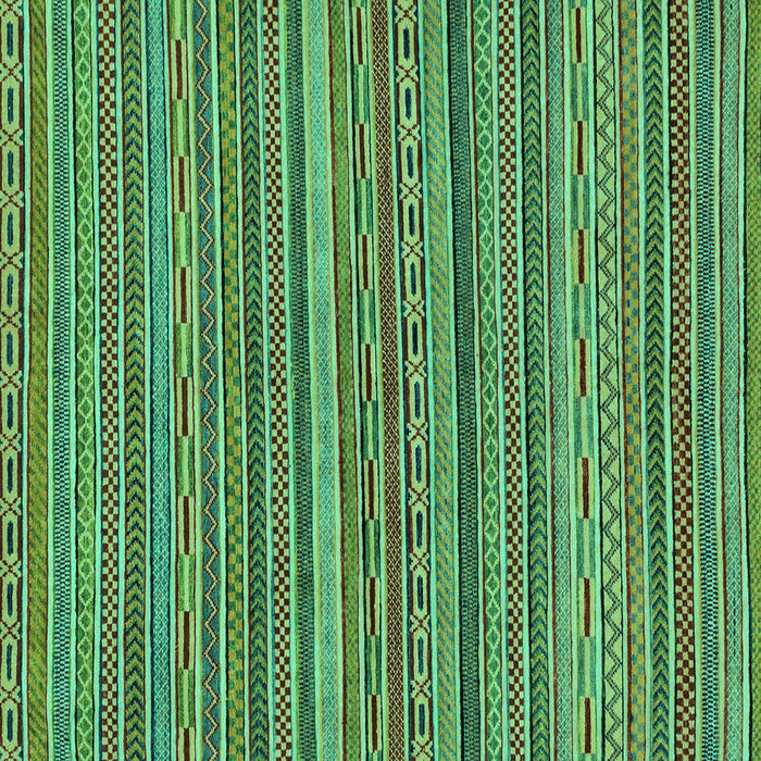 Square Machine Washable Oriental Turquoise Modern Area Rugs, wshabs2315turq