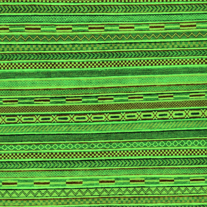 Machine Washable Oriental Green Modern Area Rugs, wshabs2315grn