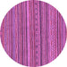 Round Oriental Purple Modern Rug, abs2315pur