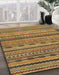 Machine Washable Abstract Gold Rug in a Family Room, wshabs2316