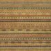 Square Abstract Gold Oriental Rug, abs2316