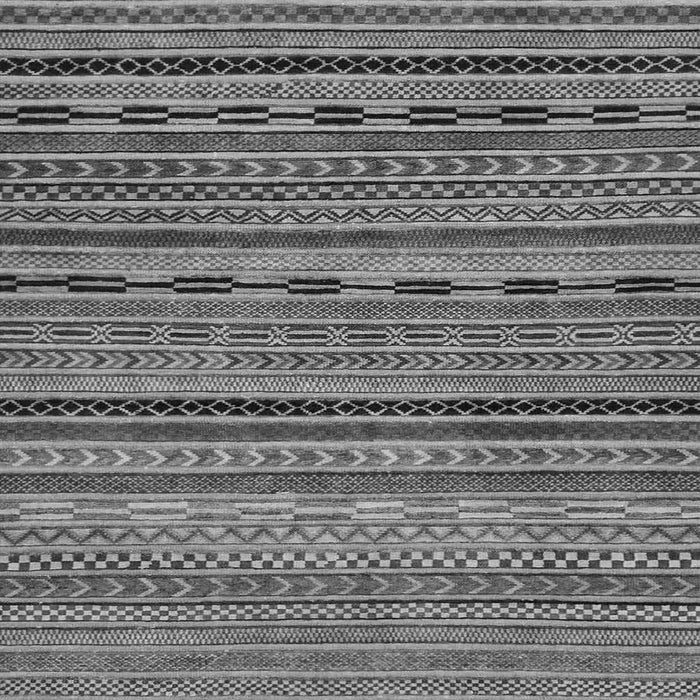 Square Machine Washable Oriental Gray Modern Rug, wshabs2316gry