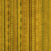 Square Oriental Yellow Modern Rug, abs2316yw