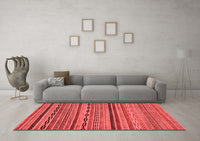 Machine Washable Oriental Red Modern Rug, wshabs2316red