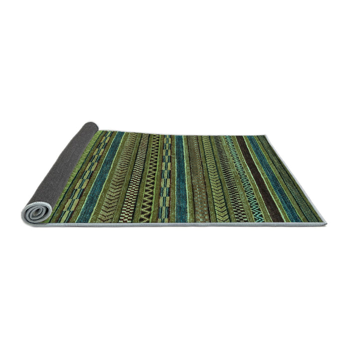 Sideview of Oriental Light Blue Modern Rug, abs2317lblu