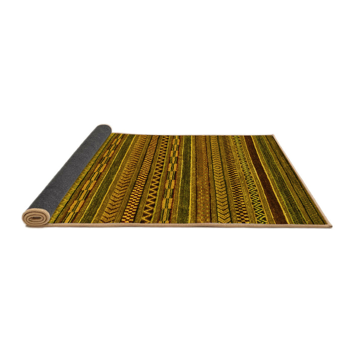 Sideview of Oriental Yellow Modern Rug, abs2317yw