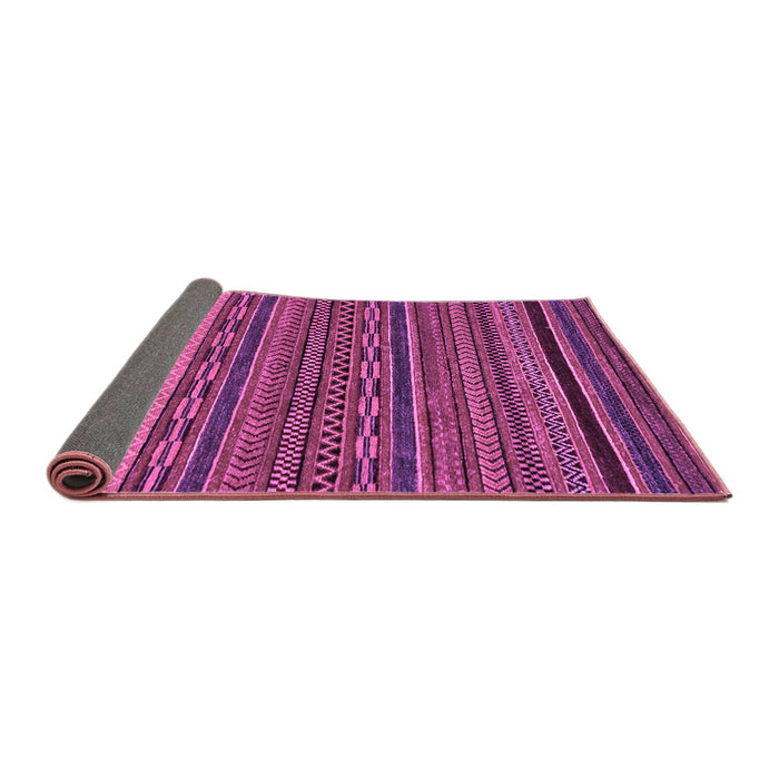 Sideview of Oriental Purple Modern Rug, abs2317pur