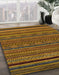 Machine Washable Abstract Red Brown Rug in a Family Room, wshabs2317