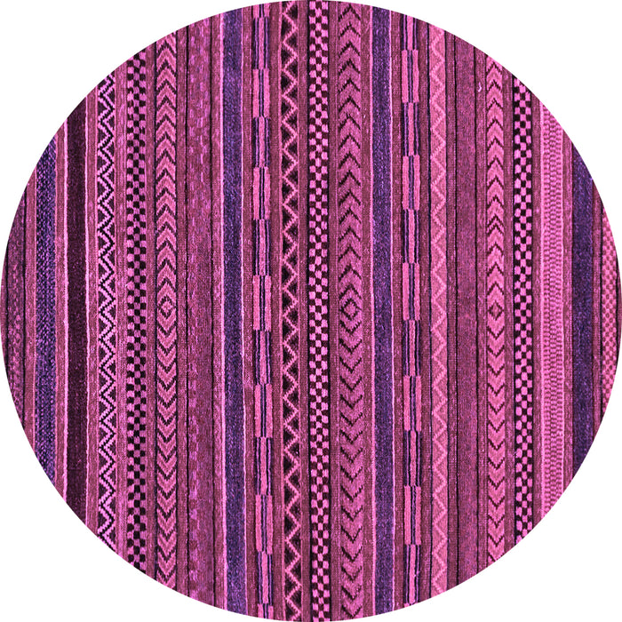 Round Oriental Purple Modern Rug, abs2317pur