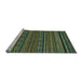 Sideview of Machine Washable Oriental Light Blue Modern Rug, wshabs2317lblu