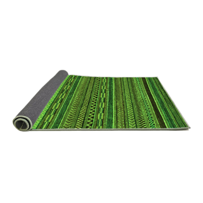 Sideview of Oriental Green Modern Rug, abs2317grn