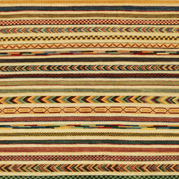 Square Abstract Orange Oriental Rug, abs2318