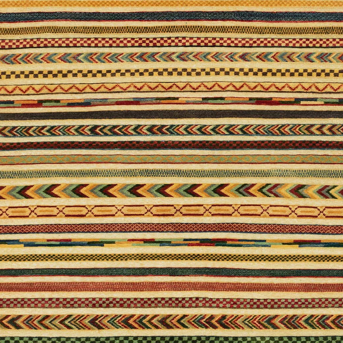 Square Abstract Orange Oriental Rug, abs2318