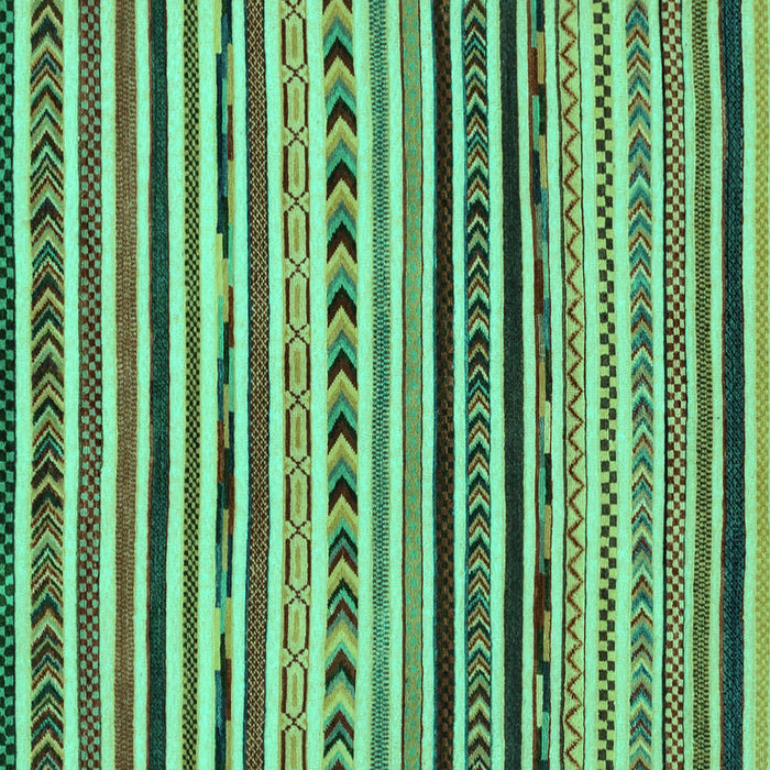 Square Machine Washable Oriental Turquoise Modern Area Rugs, wshabs2318turq