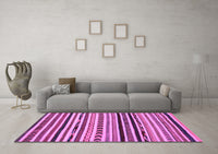 Machine Washable Oriental Purple Modern Rug, wshabs2318pur