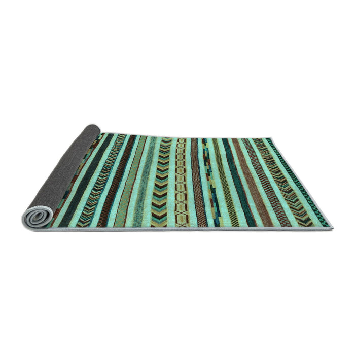 Sideview of Oriental Light Blue Modern Rug, abs2318lblu
