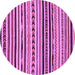 Round Oriental Purple Modern Rug, abs2318pur