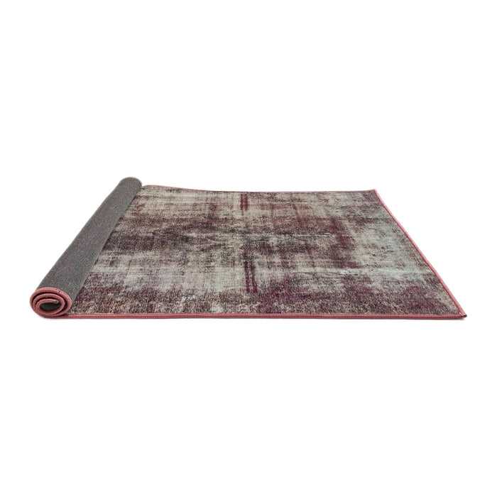 Sideview of Abstract Rosy Purple Oriental Rug, abs2319
