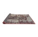 Sideview of Abstract Rosy Purple Oriental Rug, abs2319