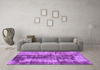 Machine Washable Oriental Purple Modern Rug, wshabs2319pur