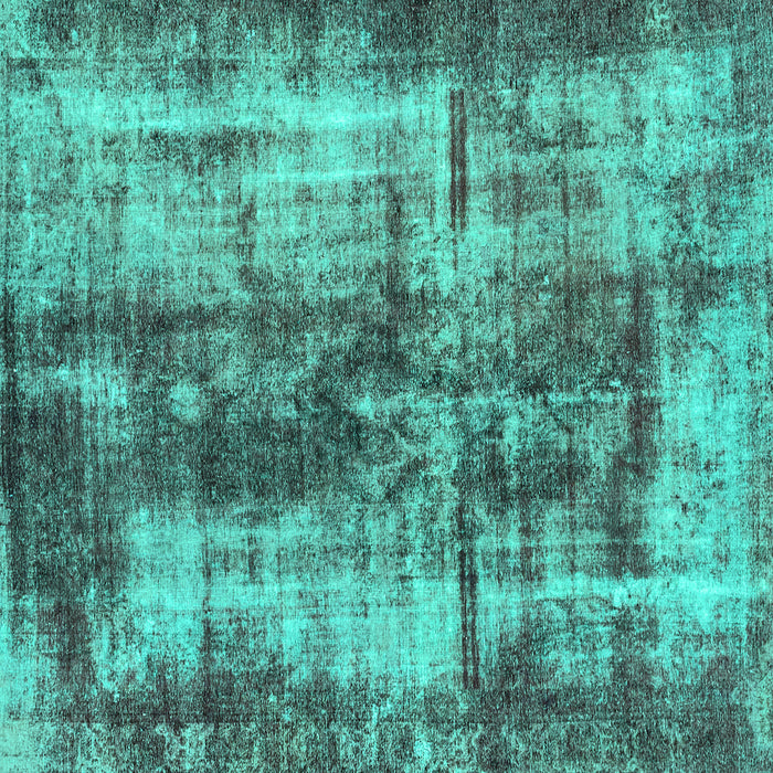 Square Oriental Turquoise Modern Rug, abs2319turq