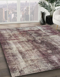 Abstract Rosy Purple Oriental Rug, abs2319